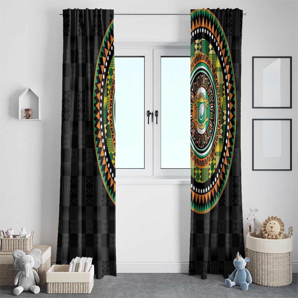Ivory Coast Window Curtain African Tribal Pattern