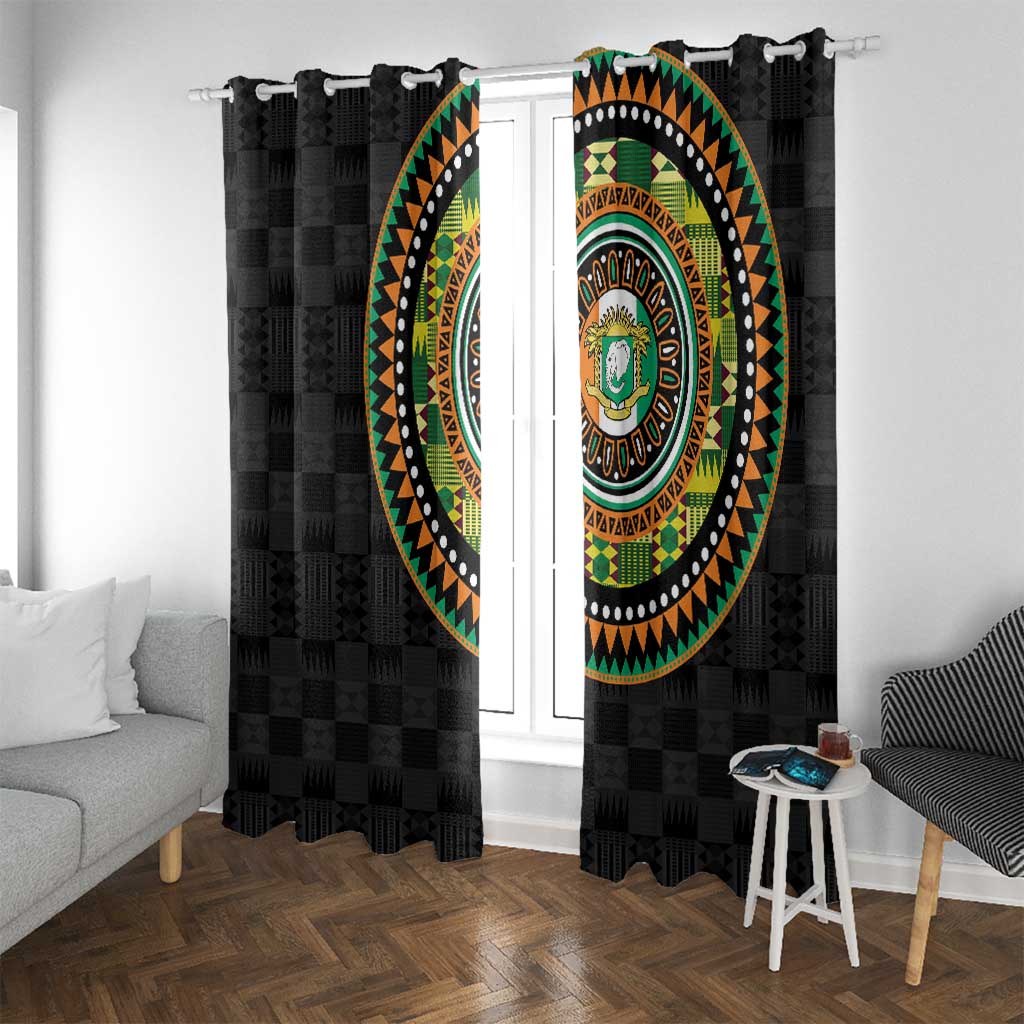 Ivory Coast Window Curtain African Tribal Pattern