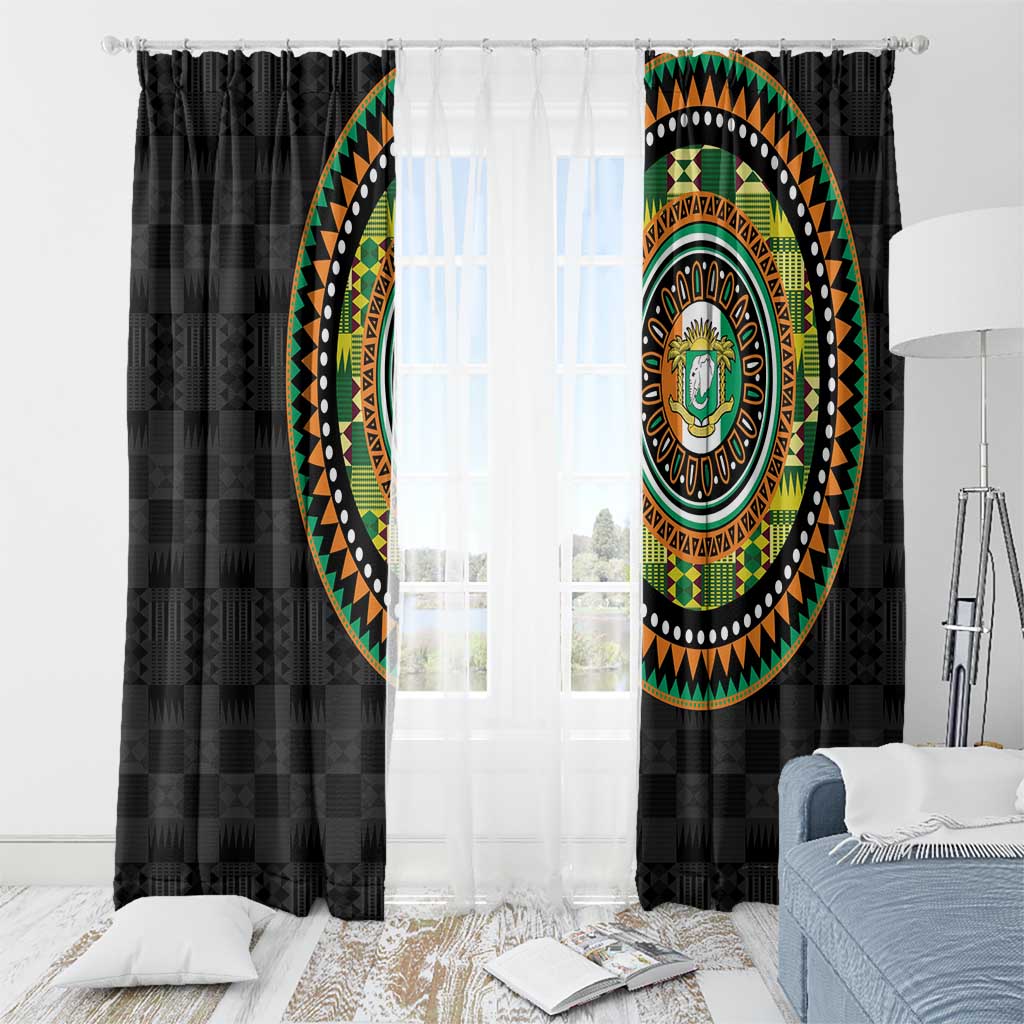Ivory Coast Window Curtain African Tribal Pattern
