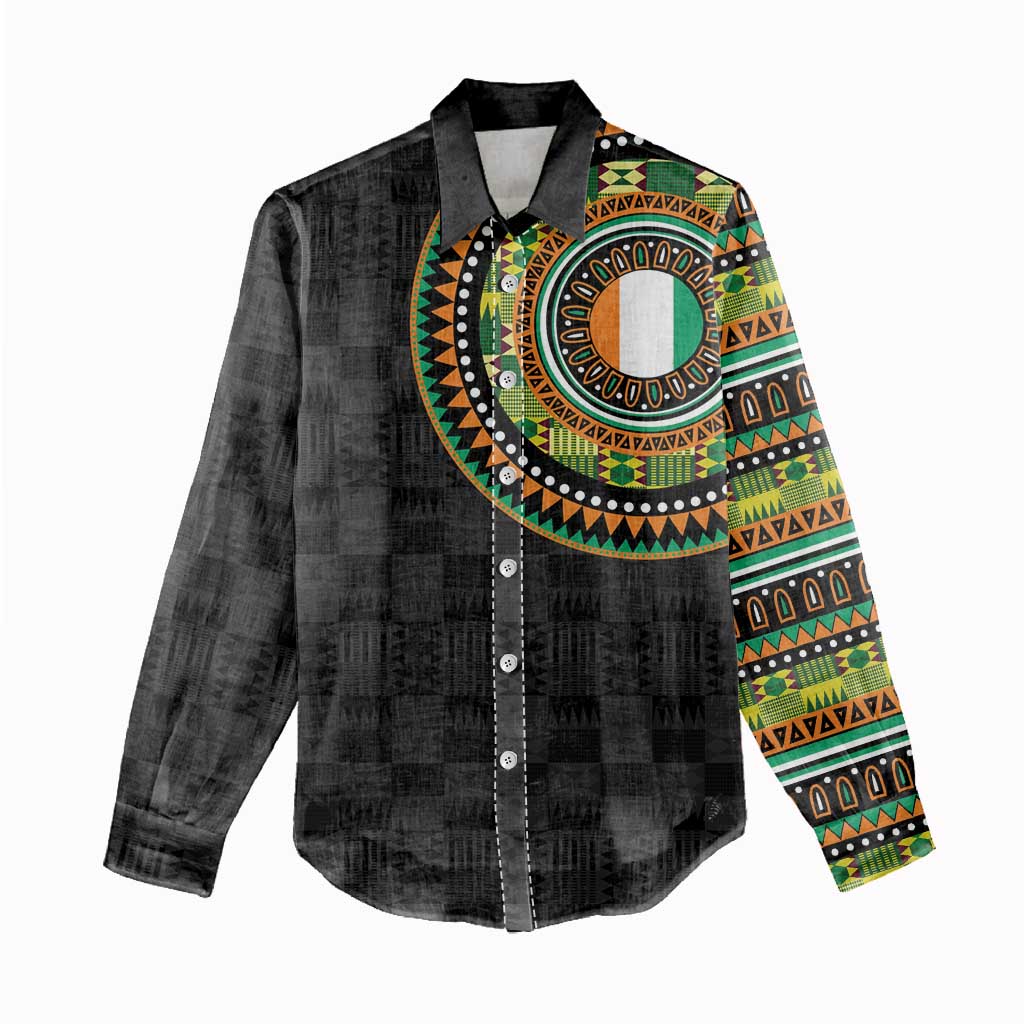 Ivory Coast Women Casual Shirt African Tribal Pattern