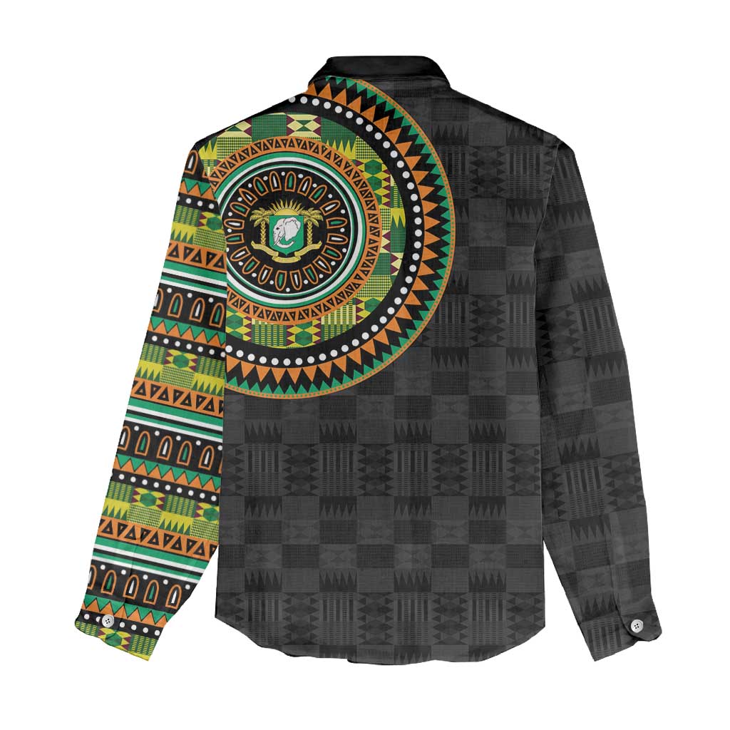 Ivory Coast Women Casual Shirt African Tribal Pattern