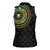 Ivory Coast Women Sleeveless Polo Shirt African Tribal Pattern