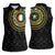 Ivory Coast Women Sleeveless Polo Shirt African Tribal Pattern