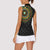 Ivory Coast Women Sleeveless Polo Shirt African Tribal Pattern