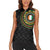 Ivory Coast Women Sleeveless Polo Shirt African Tribal Pattern