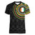 Ivory Coast Women V-Neck T-Shirt African Tribal Pattern