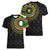 Ivory Coast Women V-Neck T-Shirt African Tribal Pattern