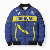 Custom Curacao Football 2026 Bomber Puffer Jacket Road to Glory