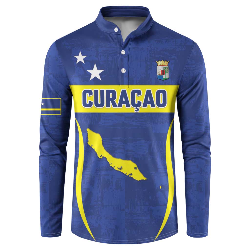 Custom Curacao Football 2026 Button Sweatshirt Road to Glory
