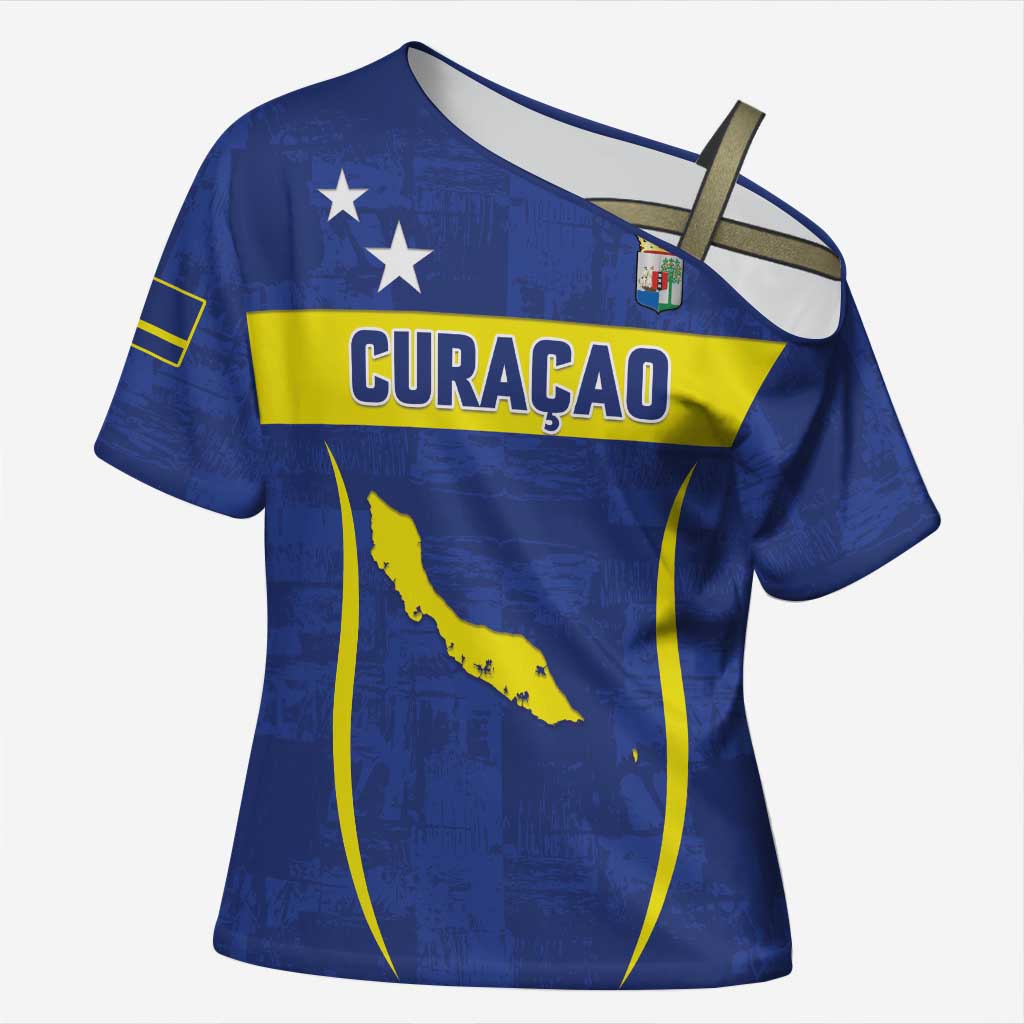 Custom Curacao Football 2026 Cross Shoulder Shirt Road to Glory