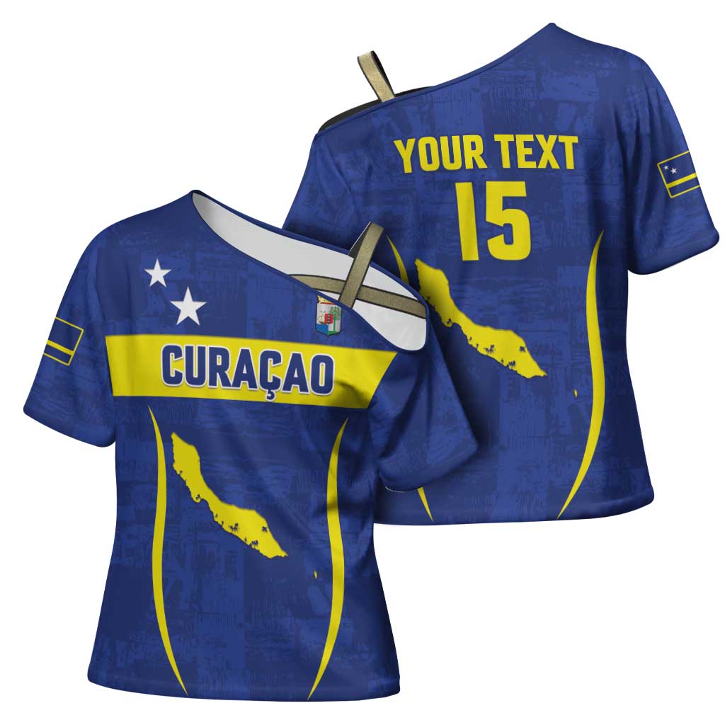 Custom Curacao Football 2026 Cross Shoulder Shirt Road to Glory
