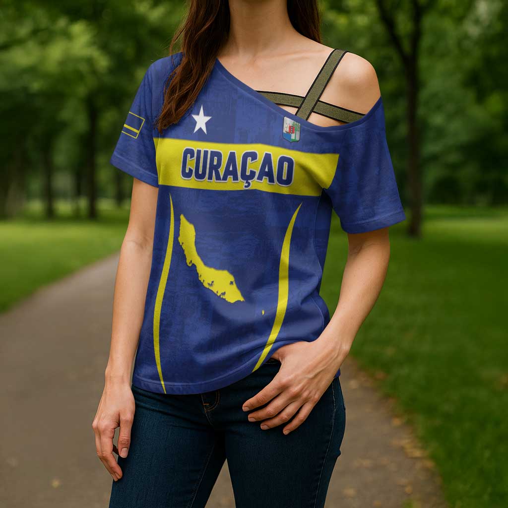 Custom Curacao Football 2026 Cross Shoulder Shirt Road to Glory
