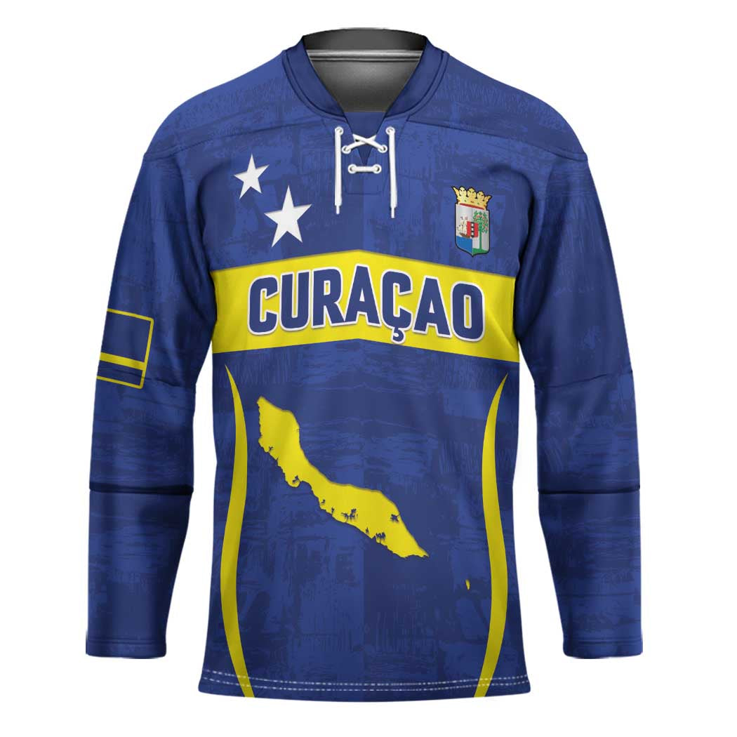 Custom Curacao Football 2026 Hockey Jersey Road to Glory