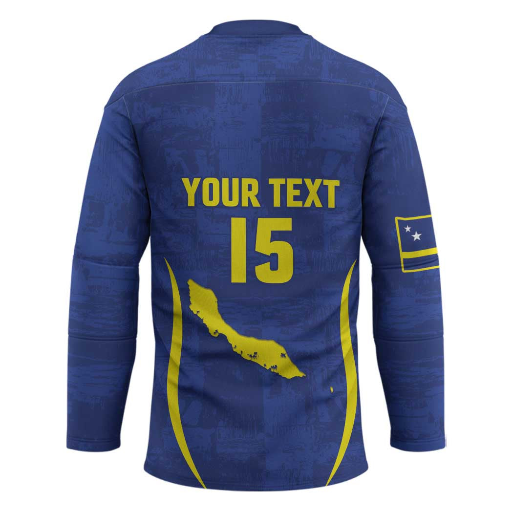 Custom Curacao Football 2026 Hockey Jersey Road to Glory