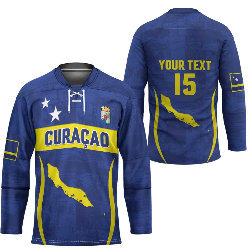 Custom Curacao Football 2026 Hockey Jersey Road to Glory
