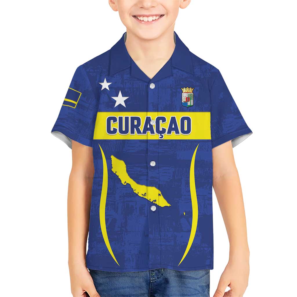 Custom Curacao Football 2026 Kid Hawaiian Shirt Road to Glory