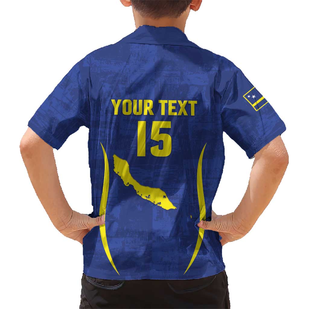 Custom Curacao Football 2026 Kid Hawaiian Shirt Road to Glory