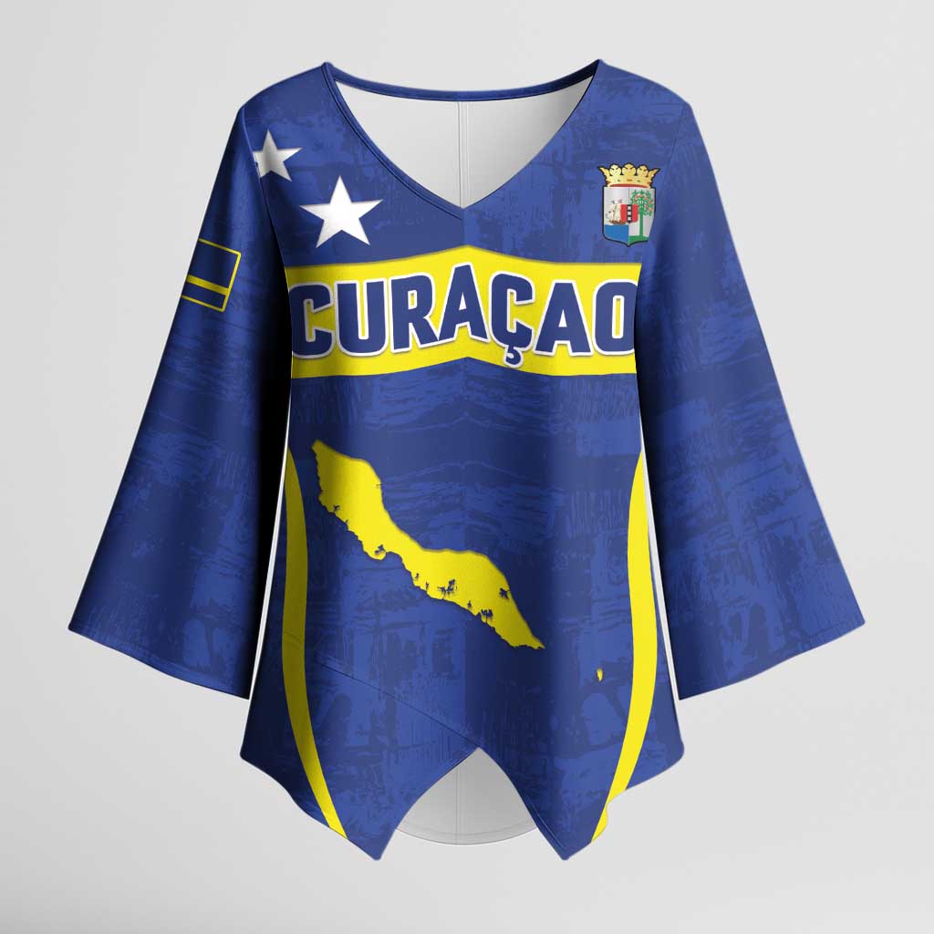 Custom Curacao Football 2026 Kimono Sleeve Blouse Road to Glory