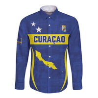 Custom Curacao Football 2026 Long Sleeve Button Shirt Road to Glory