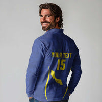 Custom Curacao Football 2026 Long Sleeve Polo Shirt Road to Glory