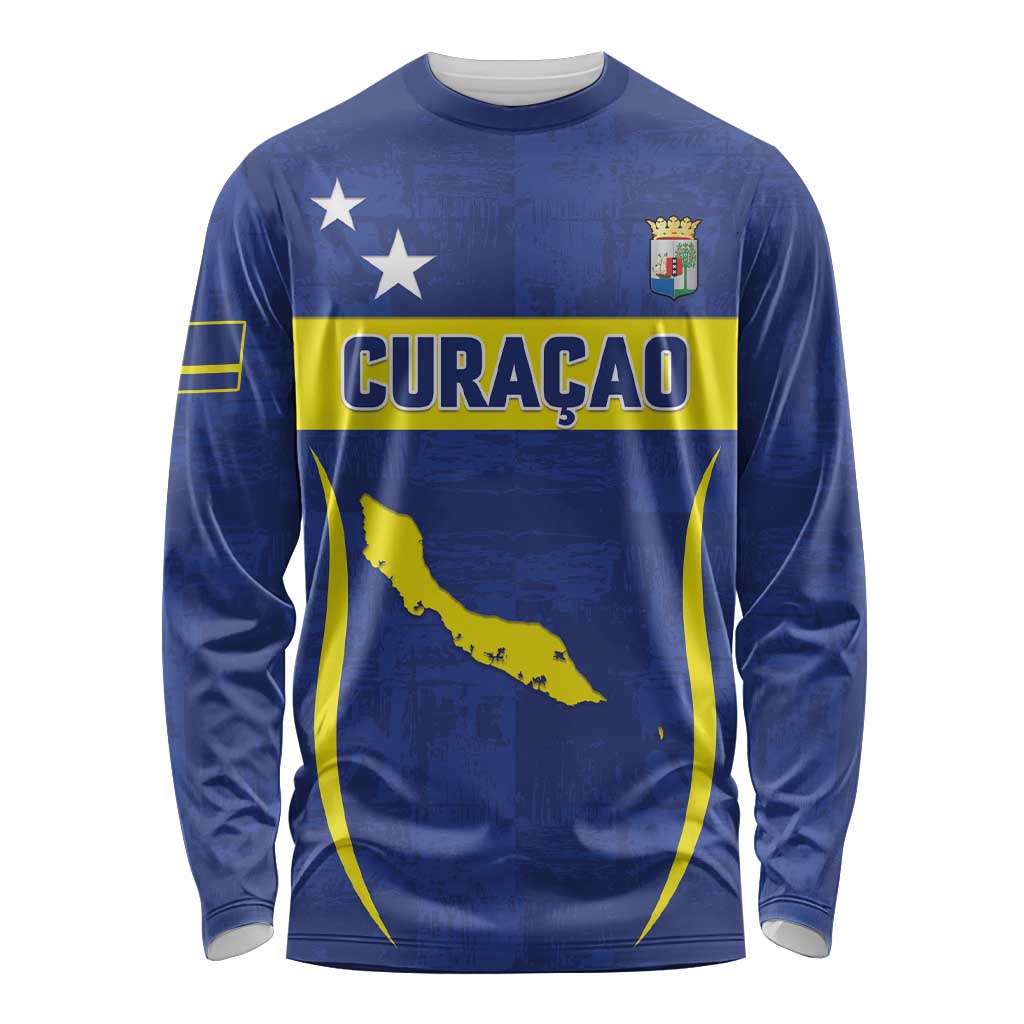 Custom Curacao Football 2026 Long Sleeve Shirt Road to Glory