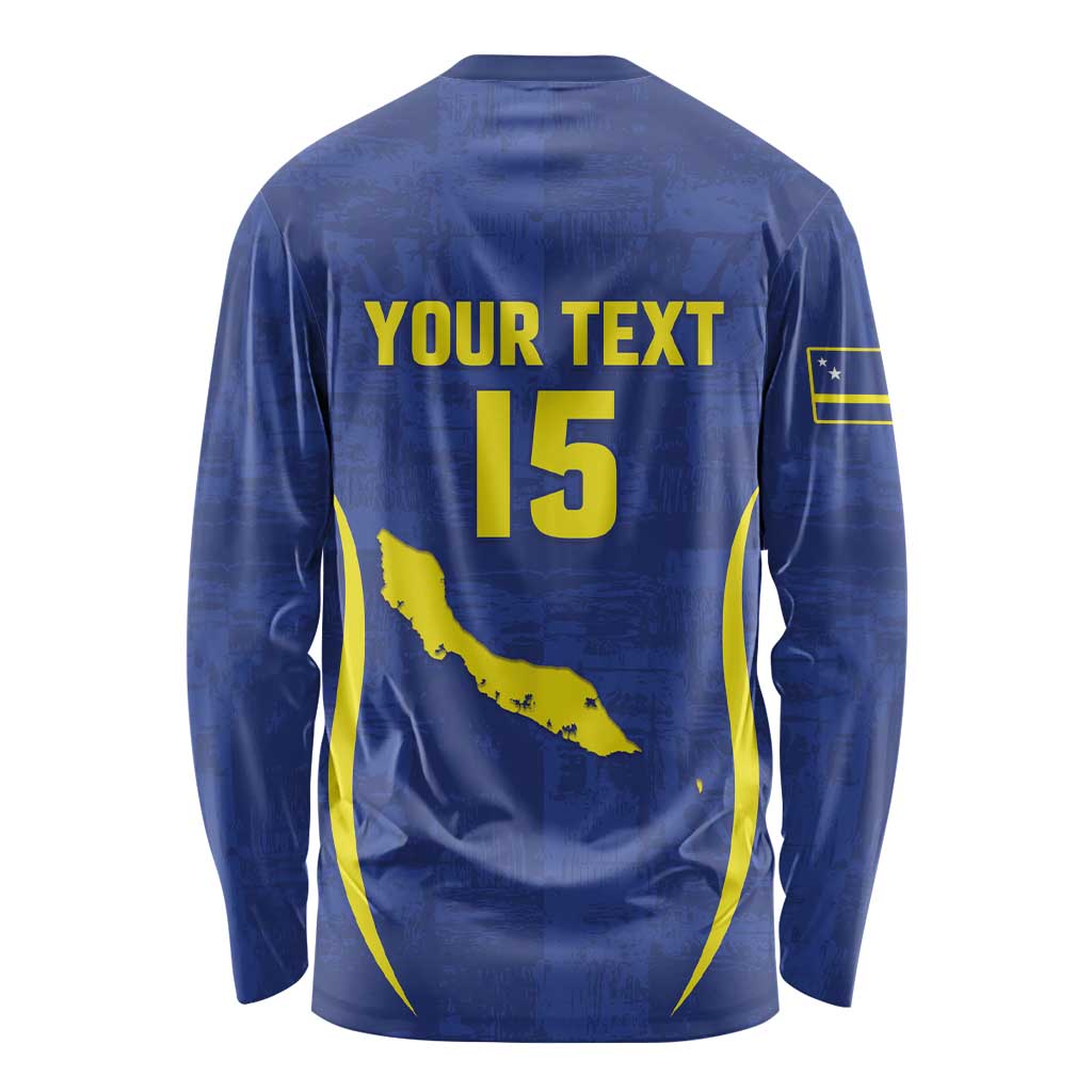 Custom Curacao Football 2026 Long Sleeve Shirt Road to Glory