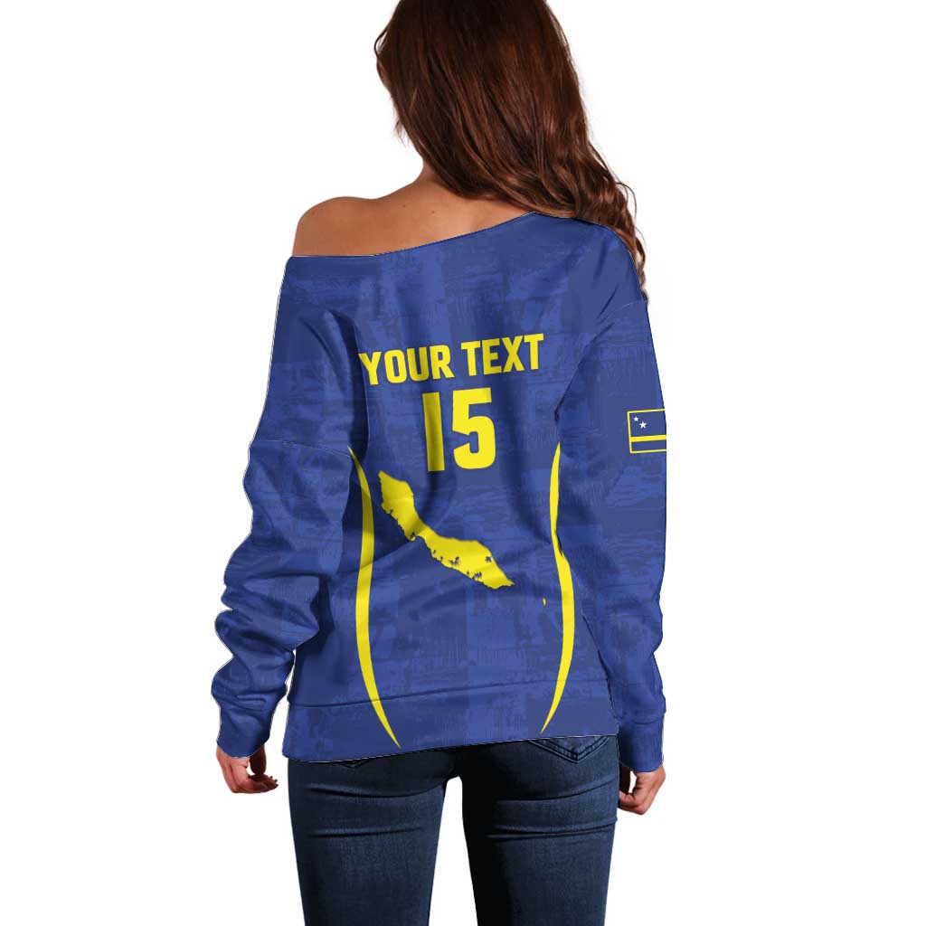 Custom Curacao Football 2026 Off Shoulder Sweater Road to Glory