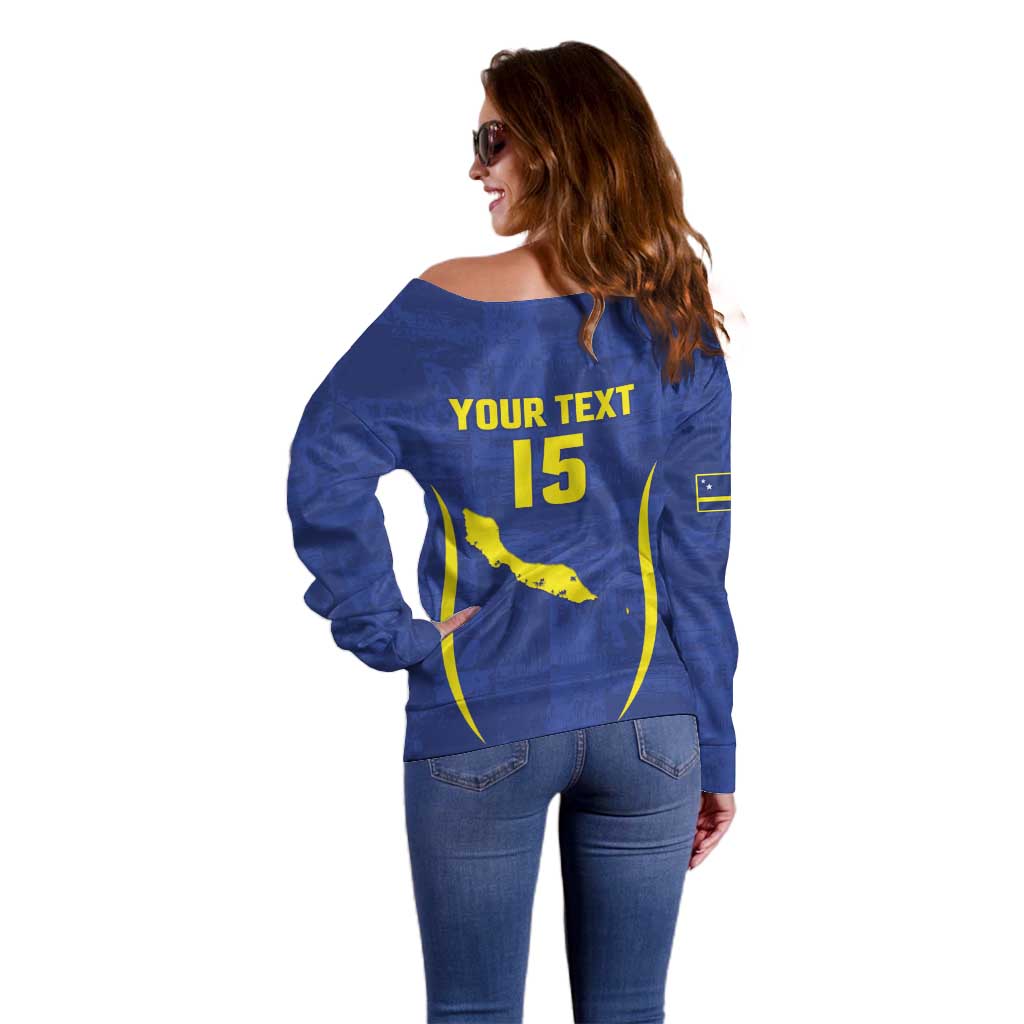 Custom Curacao Football 2026 Off Shoulder Sweater Road to Glory