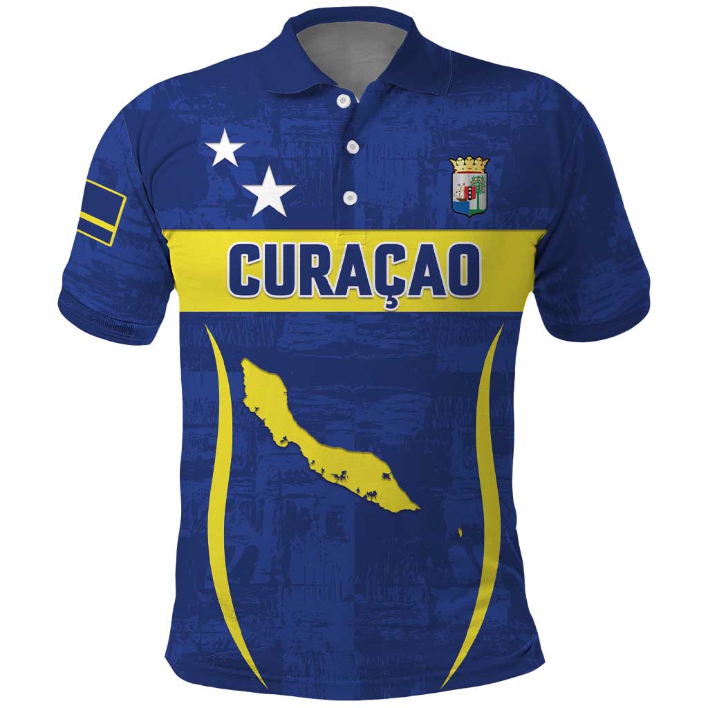 Custom Curacao Football 2026 Polo Shirt Road to Glory