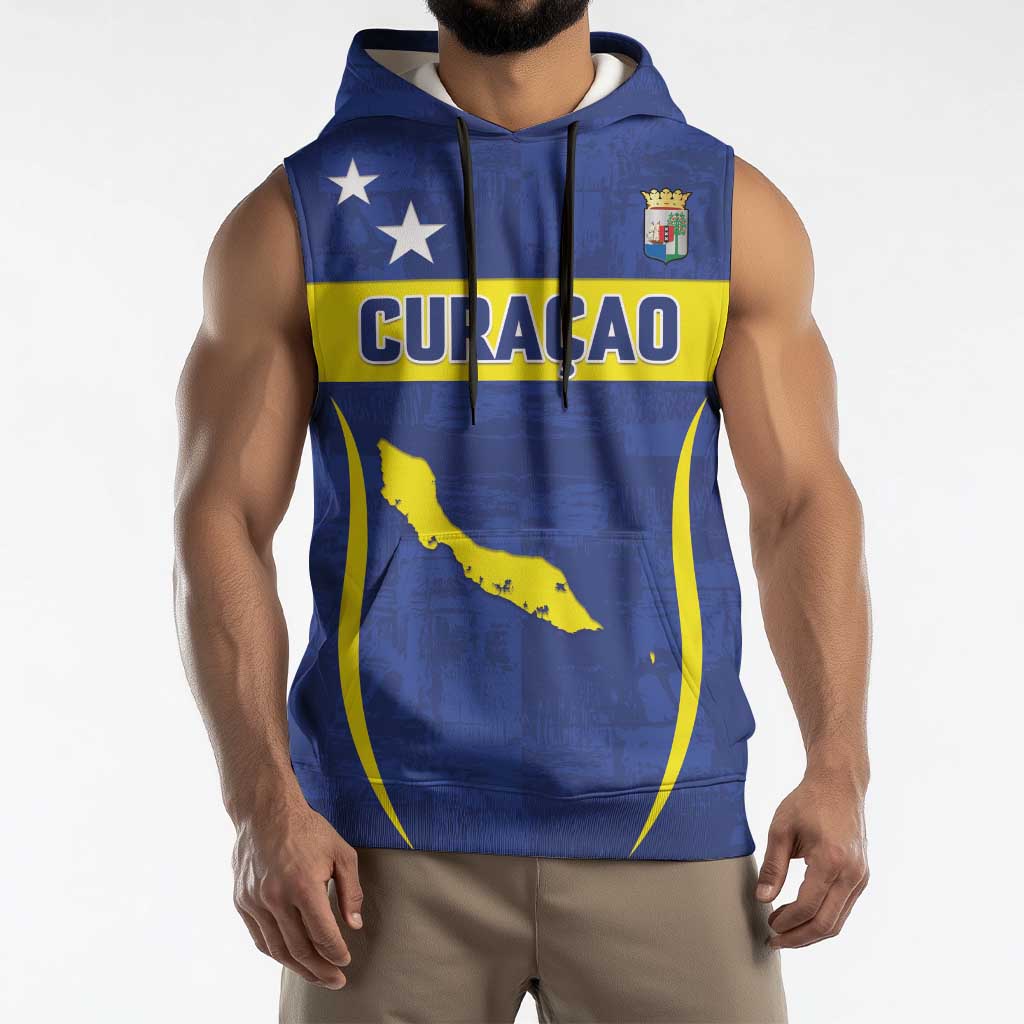 Custom Curacao Football 2026 Sleeveless Hoodie Road to Glory