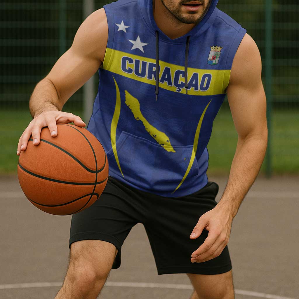 Custom Curacao Football 2026 Sleeveless Hoodie Road to Glory
