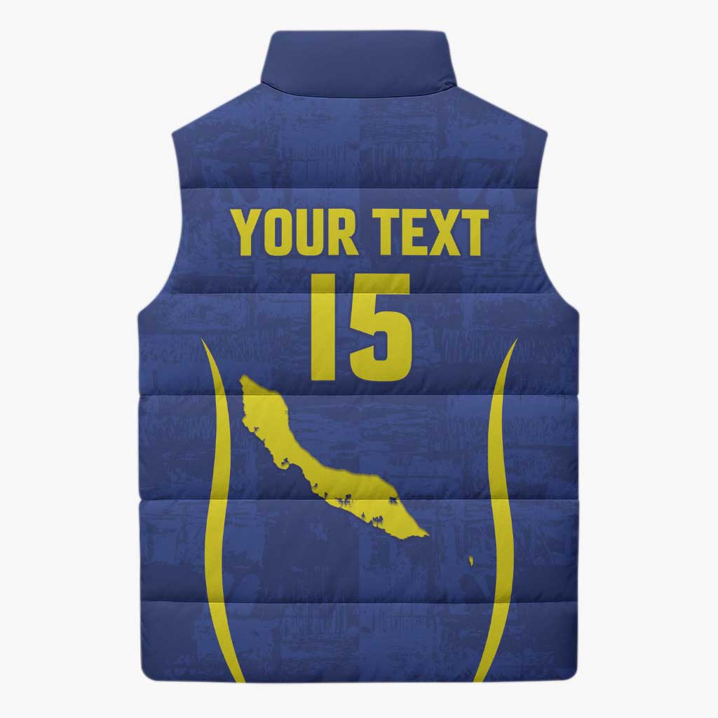 Custom Curacao Football 2026 Sleeveless Puffer Jacket Road to Glory