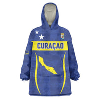 Custom Curacao Football 2026 Wearable Blanket Hoodie Road to Glory