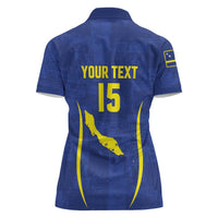 Custom Curacao Football 2026 Women Polo Shirt Road to Glory