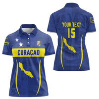 Custom Curacao Football 2026 Women Polo Shirt Road to Glory