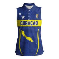 Custom Curacao Football 2026 Women Sleeveless Polo Shirt Road to Glory