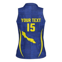Custom Curacao Football 2026 Women Sleeveless Polo Shirt Road to Glory