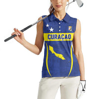 Custom Curacao Football 2026 Women Sleeveless Polo Shirt Road to Glory