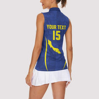 Custom Curacao Football 2026 Women Sleeveless Polo Shirt Road to Glory