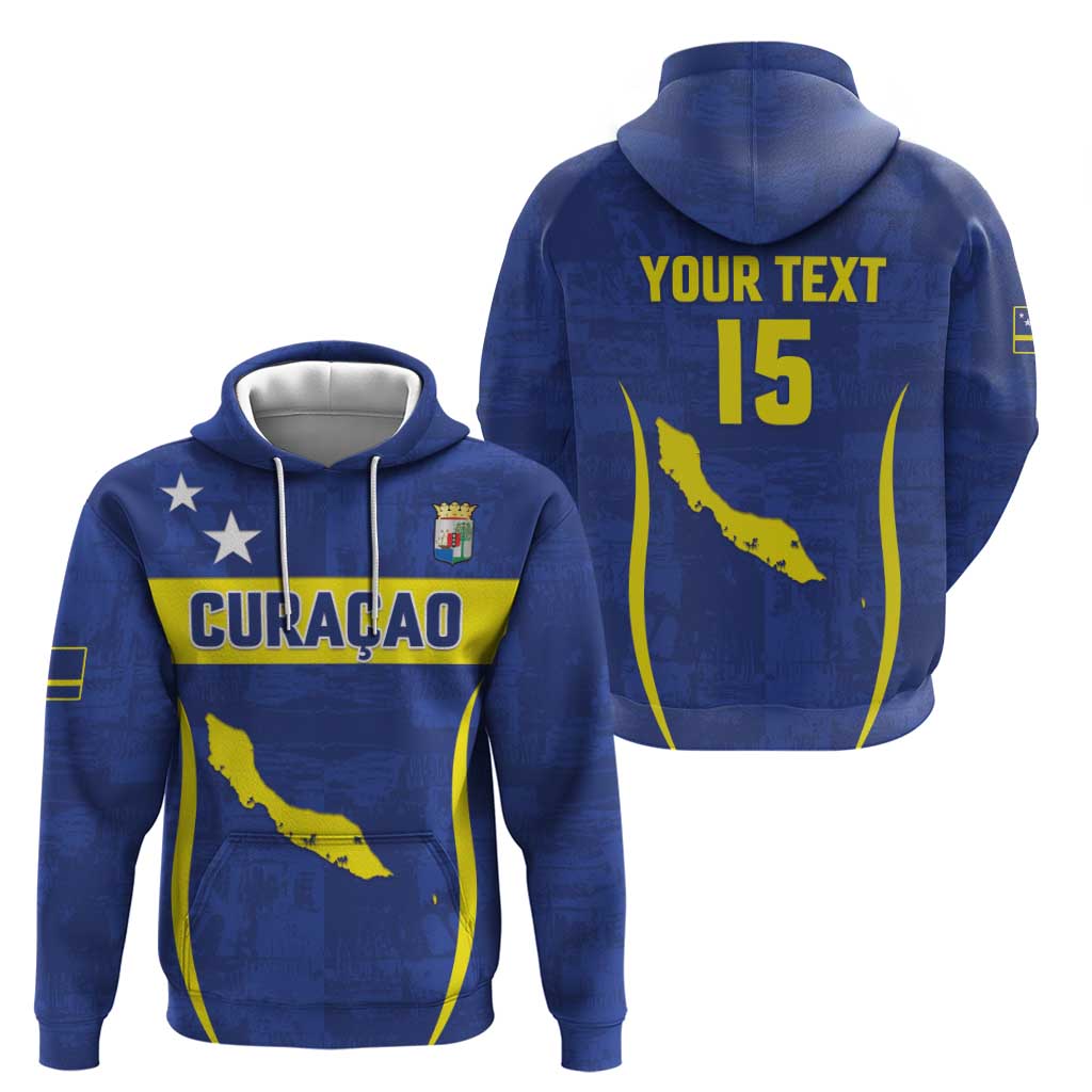 Custom Curacao Football 2026 Zip Hoodie Road to Glory