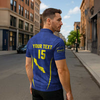 Custom Curacao Football 2026 Zipper Polo Shirt Road to Glory