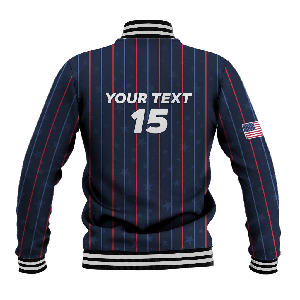 Custom USA Soccer 2026 Baseball Jacket Stars and Stripes Take the Field