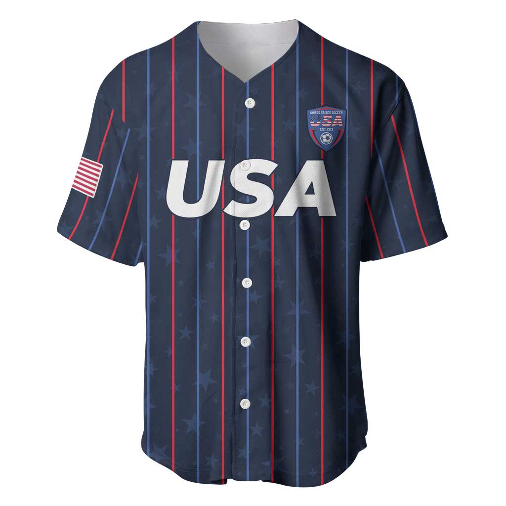Custom USA Soccer 2026 Baseball Jersey Stars and Stripes Take the Field