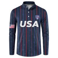 Custom USA Soccer 2026 Button Sweatshirt Stars and Stripes Take the Field