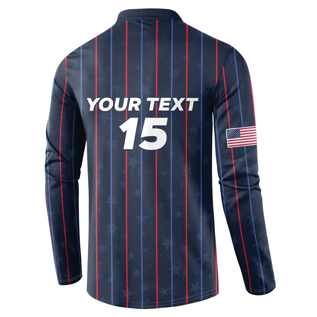 Custom USA Soccer 2026 Button Sweatshirt Stars and Stripes Take the Field