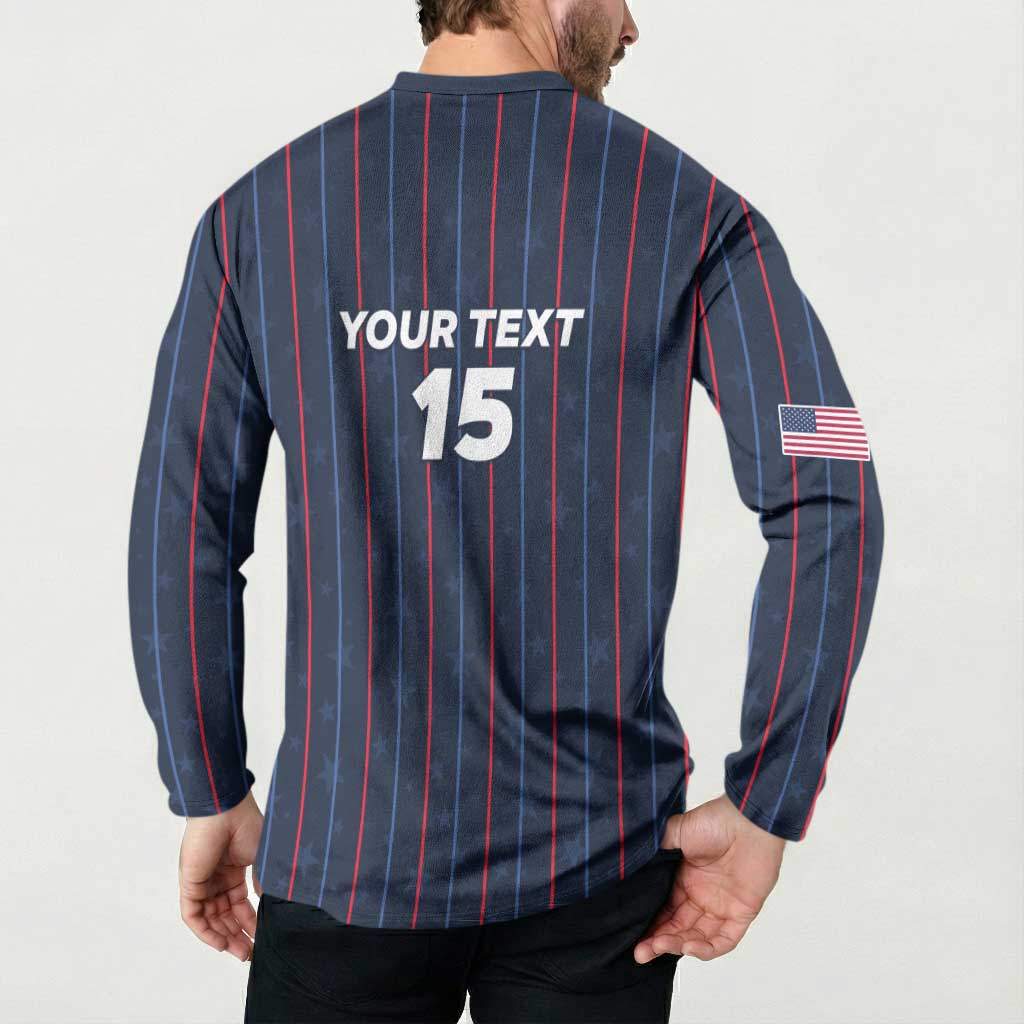 Custom USA Soccer 2026 Button Sweatshirt Stars and Stripes Take the Field