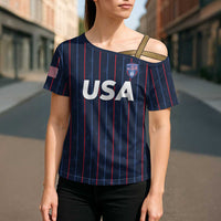Custom USA Soccer 2026 Cross Shoulder Shirt Stars and Stripes Take the Field