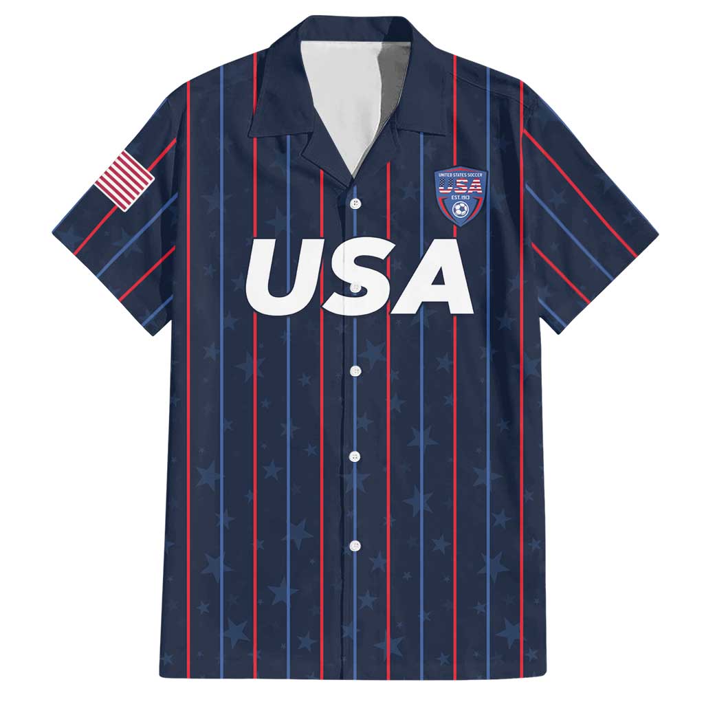 Custom USA Soccer 2026 Hawaiian Shirt Stars and Stripes Take the Field