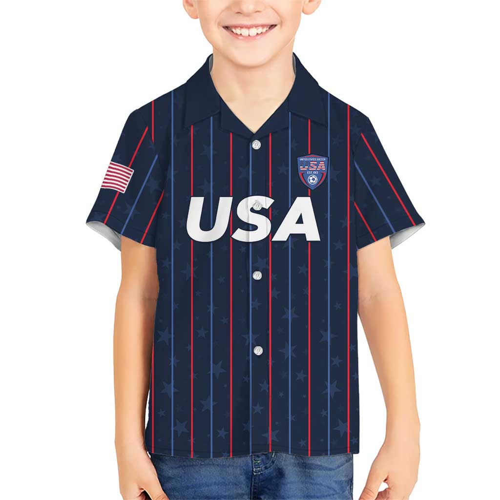 Custom USA Soccer 2026 Hawaiian Shirt Stars and Stripes Take the Field