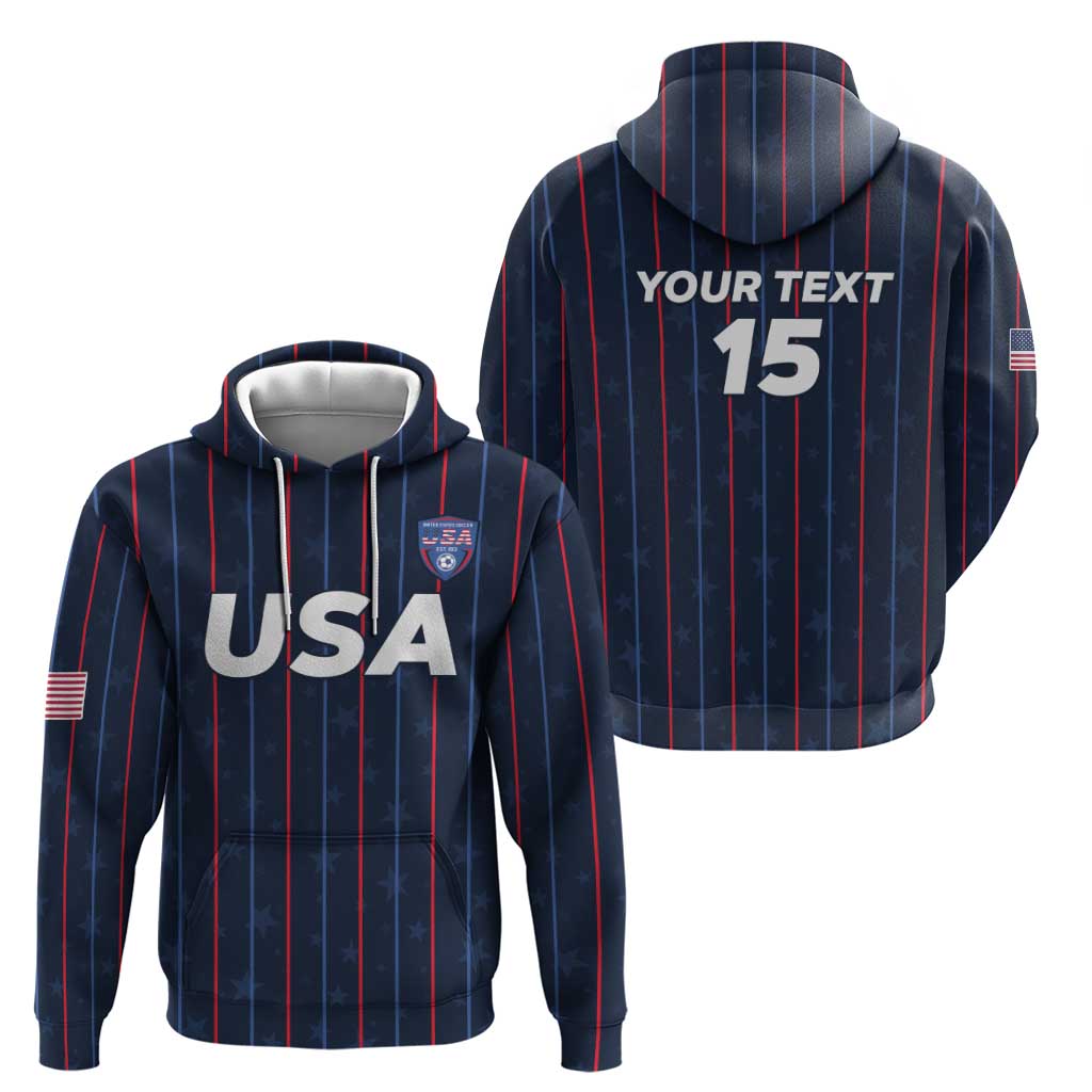Custom USA Soccer 2026 Hoodie Stars and Stripes Take the Field